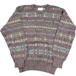 VTG 90s JP Tilford for Harry Rosen 100% Alpaca Mens Sweater Sz S